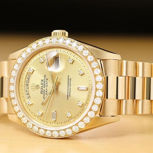 Rolex Men's Day-Date 18kt w/ genuine box and hang tag!! - Picture 4 of 8